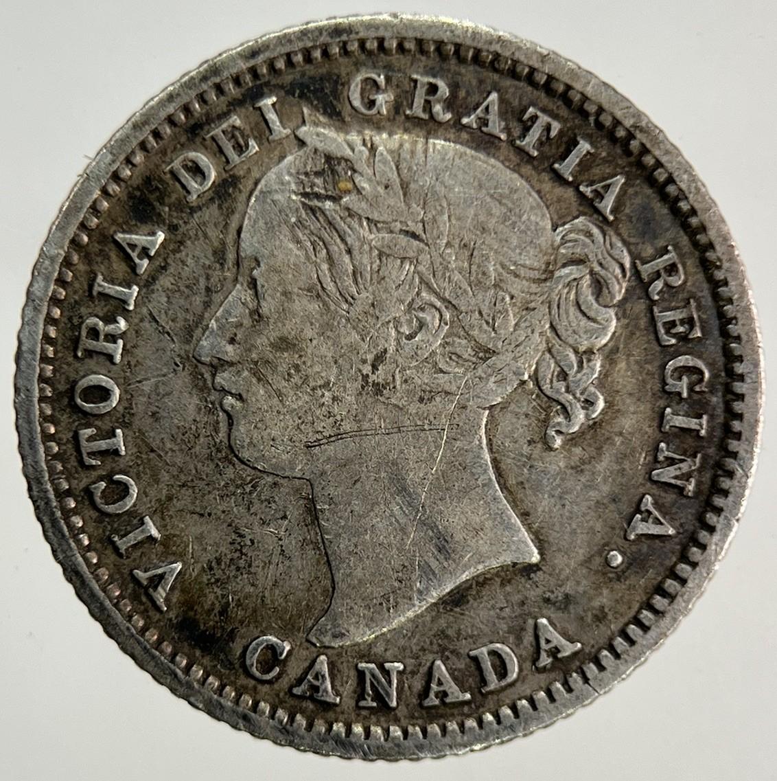 1870 Canada 10 Cents Silver Coin | Fine Collectable Grade