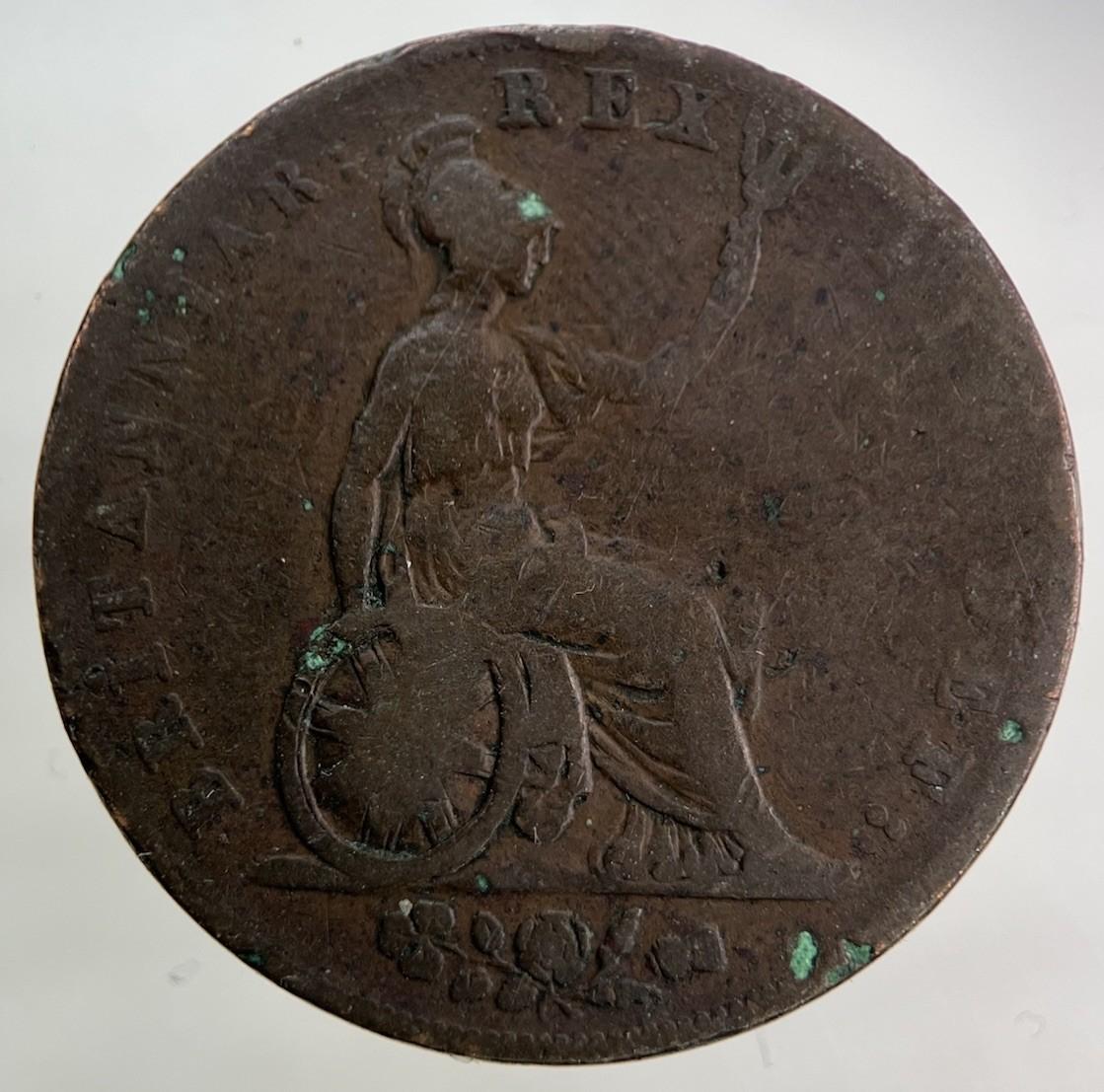 1826 George IV Half-Penny Coin | Collectable Grade