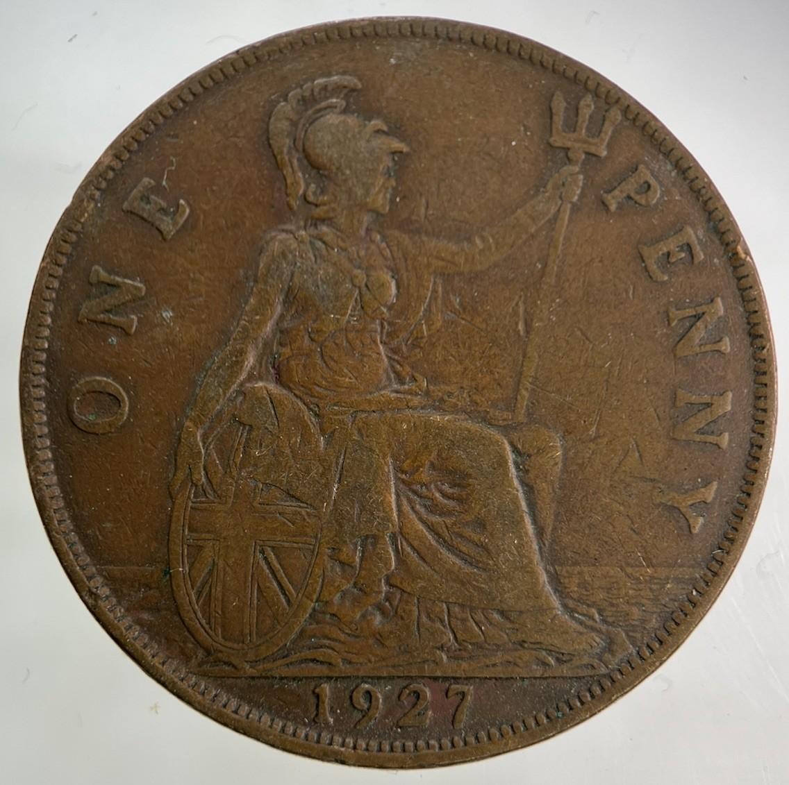 1927 George V One Penny Coin | Fine Collectable Grade