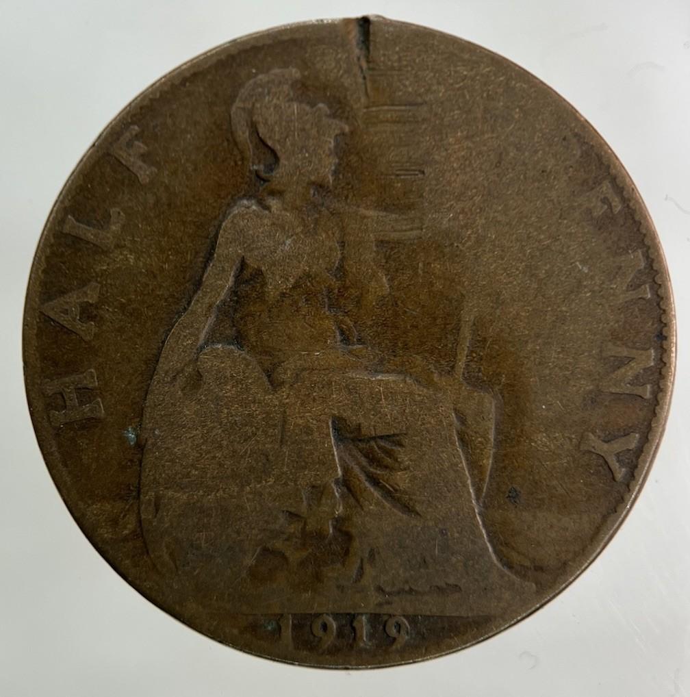 1919 George V Half-Penny Coin | Fair Grade
