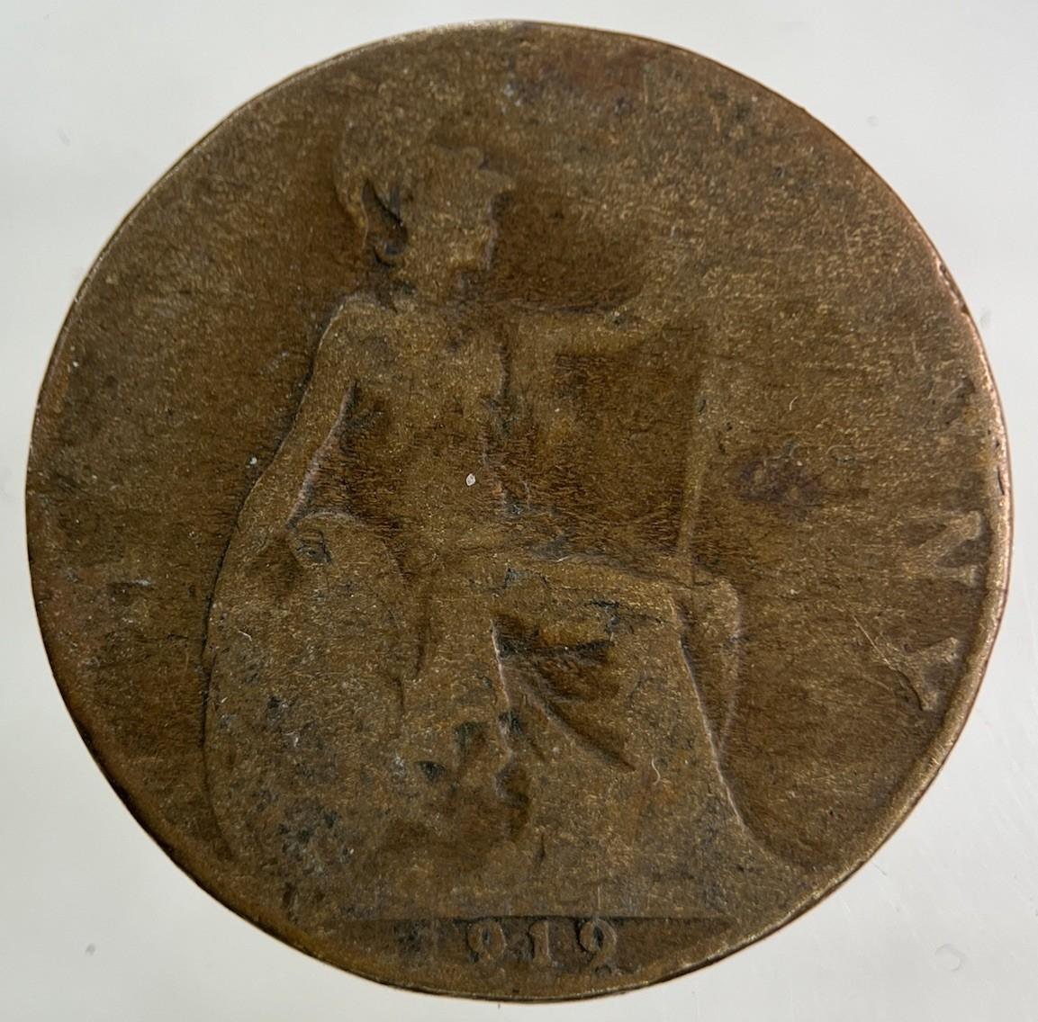 1919 George V Half-Penny Coin | Fair Grade