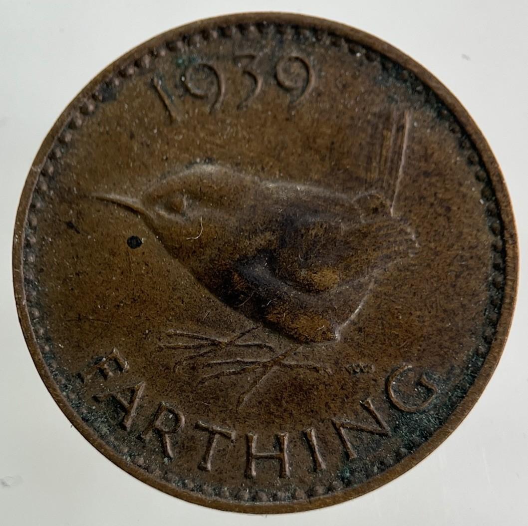 1939 George VI Wren Farthing Coin | Fine Collectable Grade