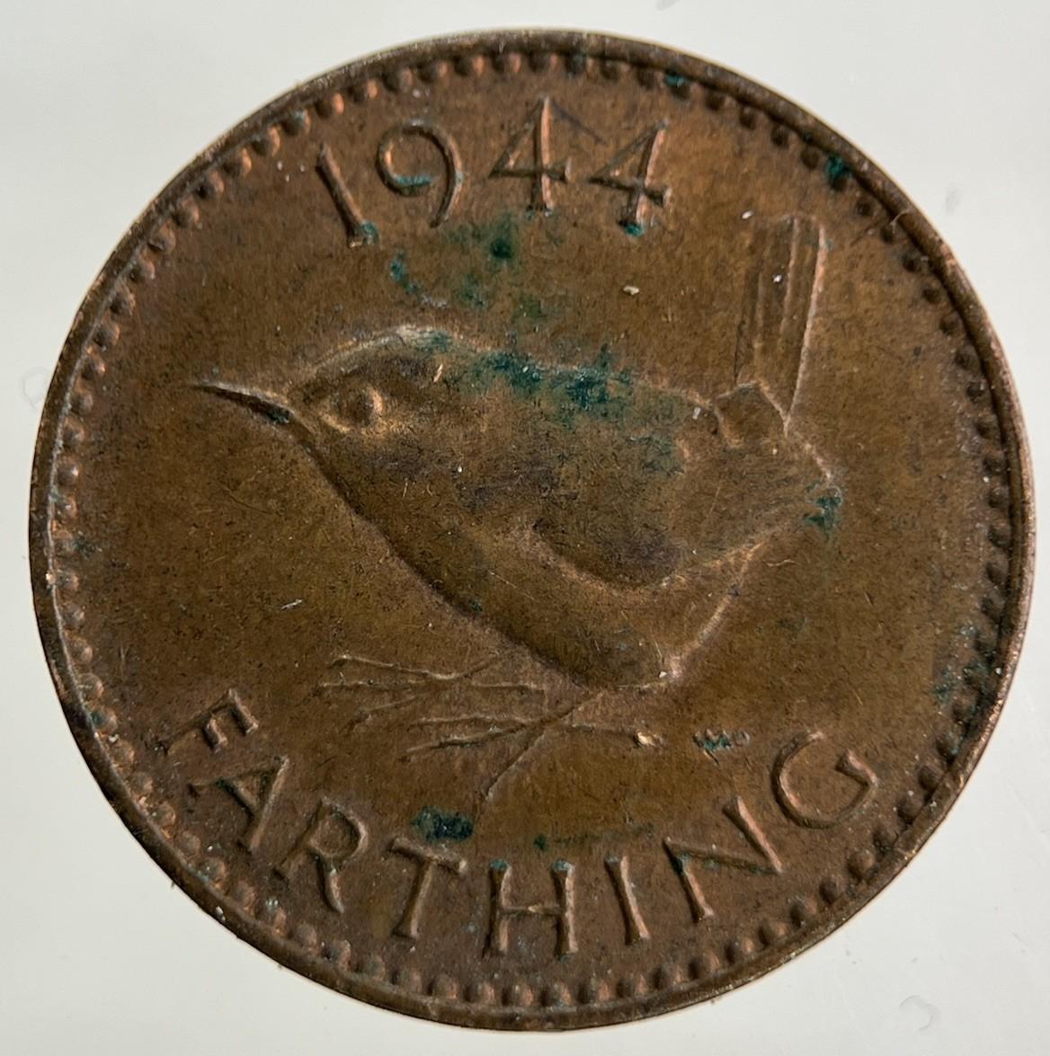 1944 George VI Wren Farthing Coin | Fine Collectable Grade