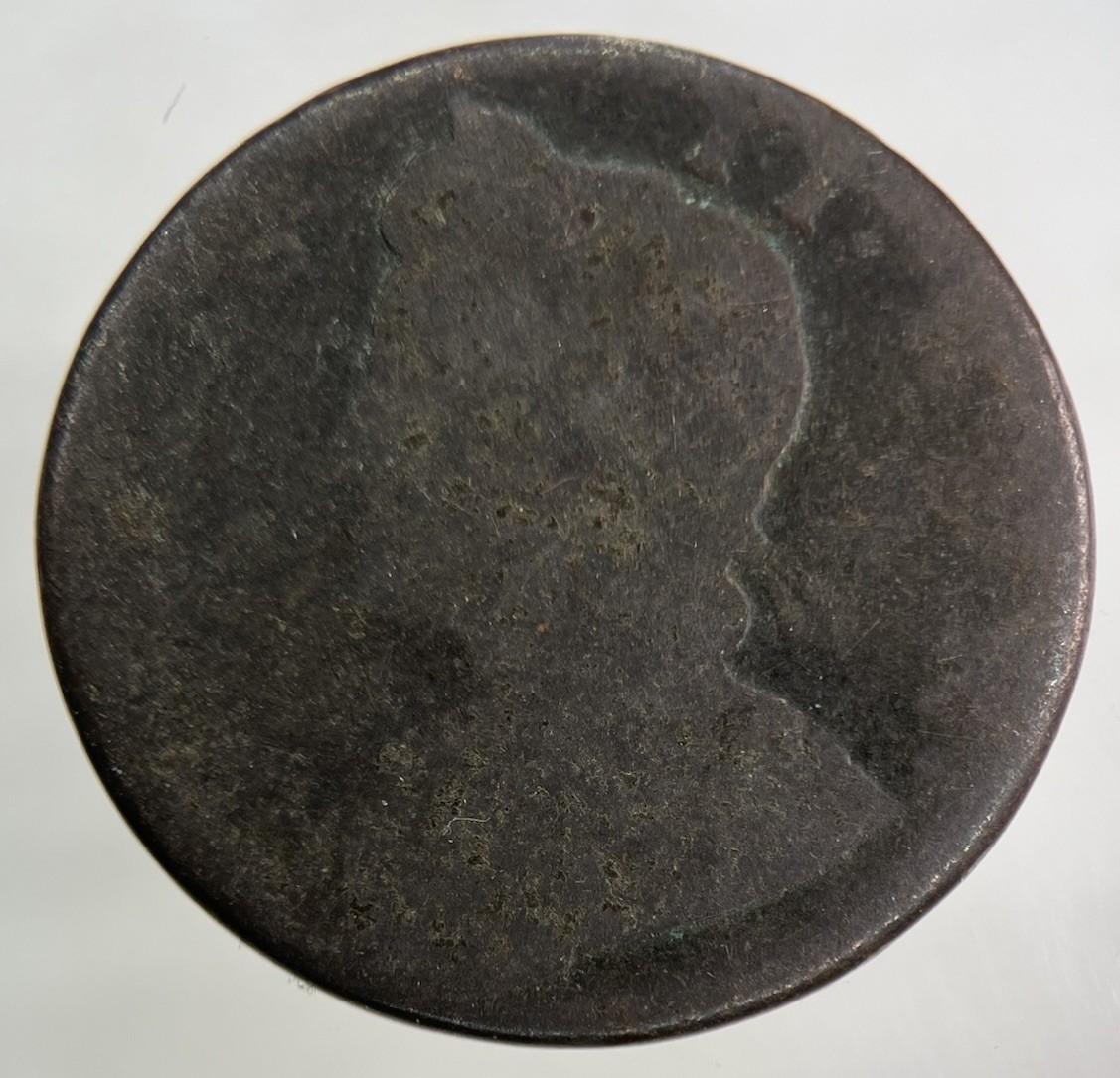 1735 George II 2nd Half-Penny Coin | Fair Grade