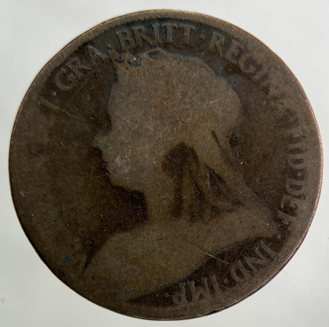 1895 Victoria Half-Penny Coin | Fair Grade