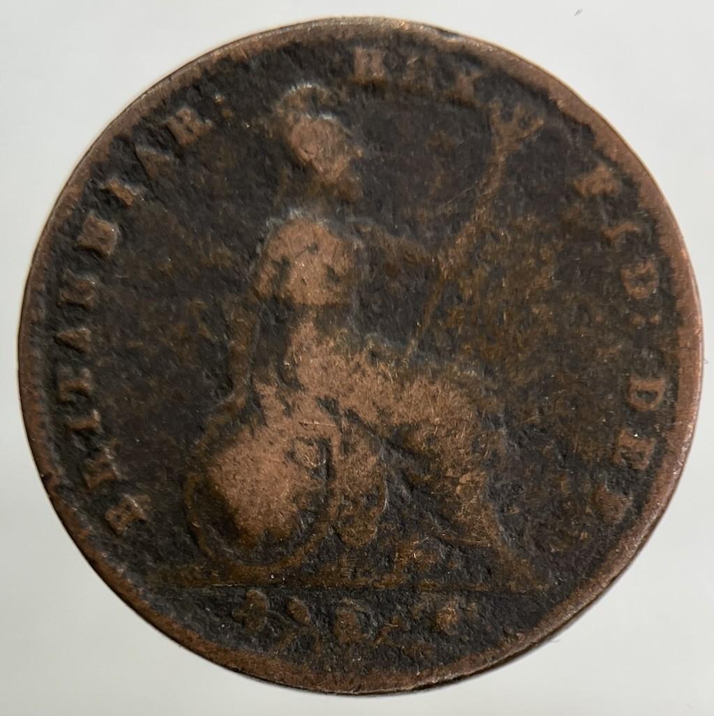 1836 William IV Farthing Coin | Fair Grade