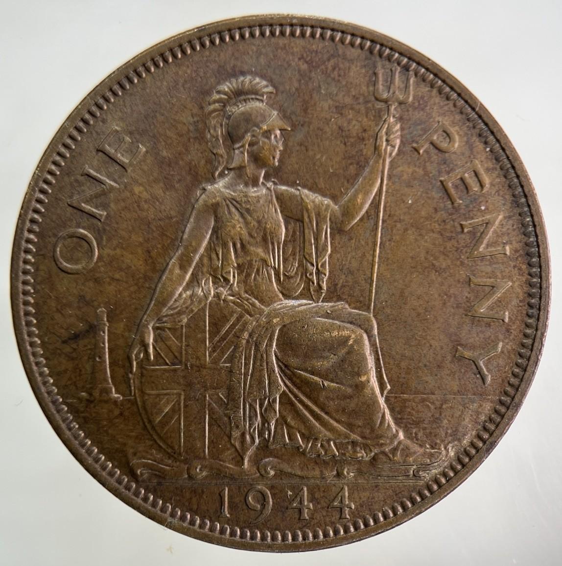 1944 George VI One Penny Coin | Very High Grade