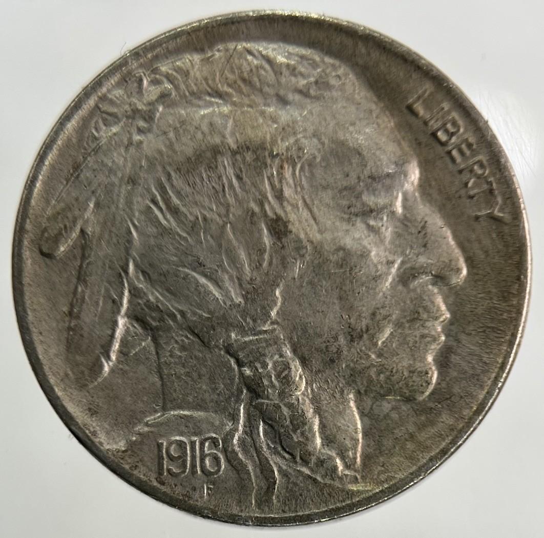 1916 US USA Buffalo Nickel 5 Cents Coin | Very High Grade