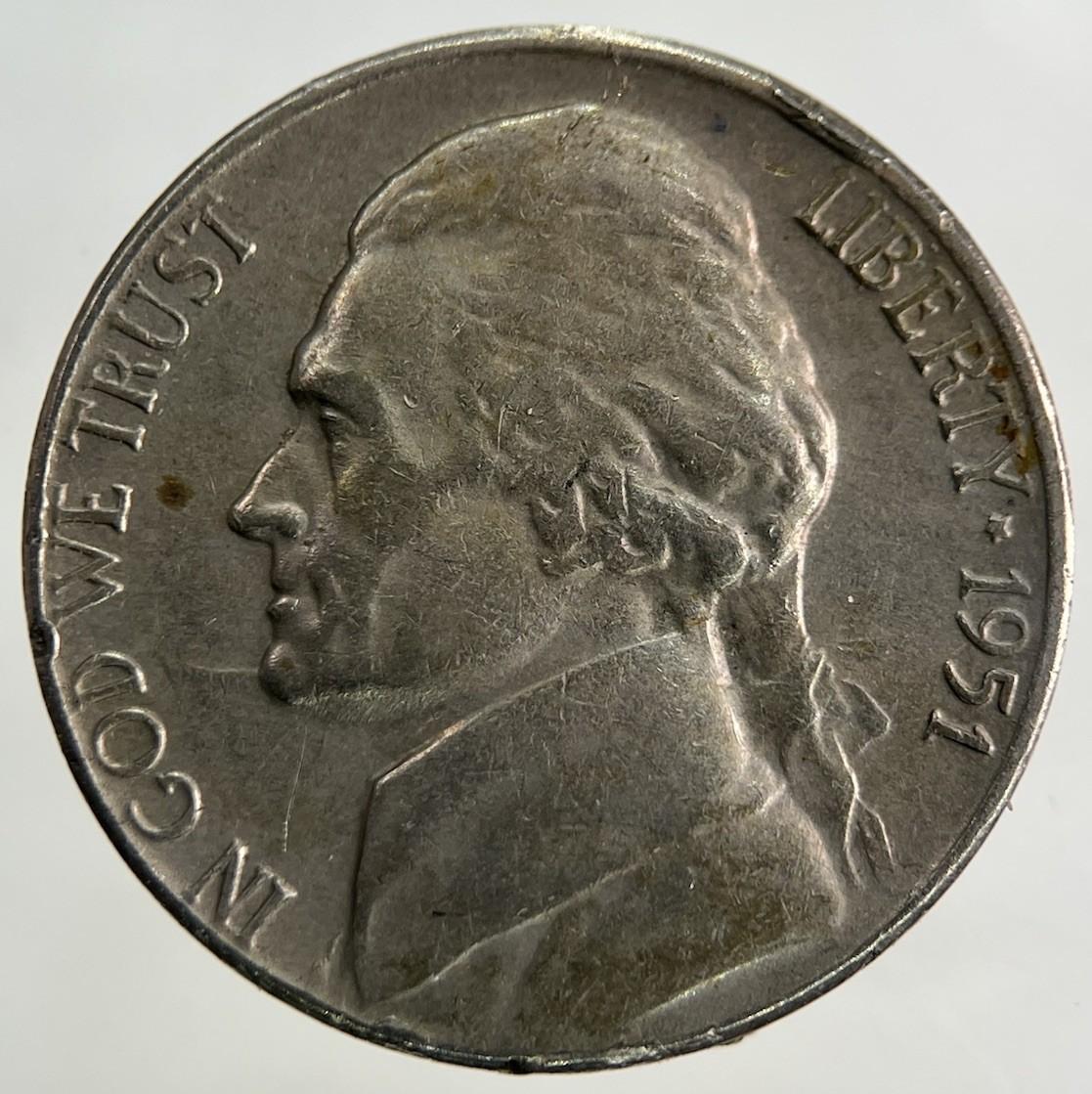 1951 US USA Jefferson Nickel 5 Cents Coin | Collectable Grade