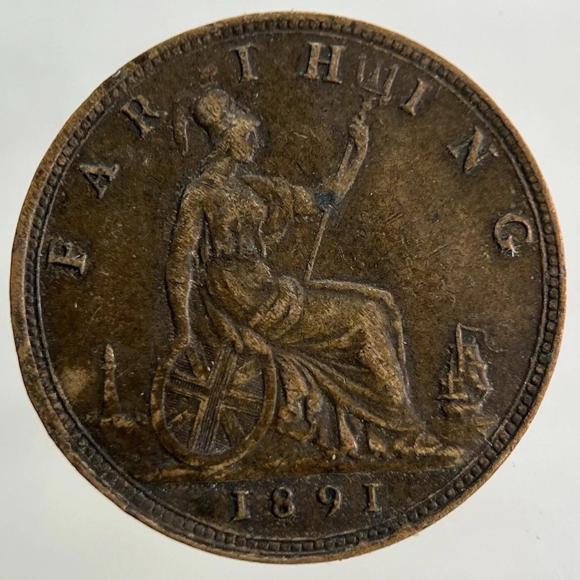 1891 Victoria Farthing Coin | Fine Collectable Grade