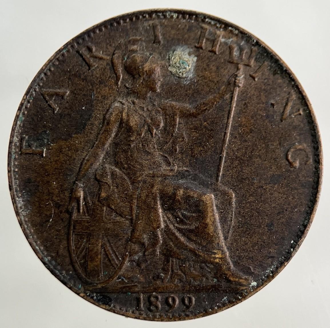 1899 Victoria Farthing Coin | Fine Collectable Grade