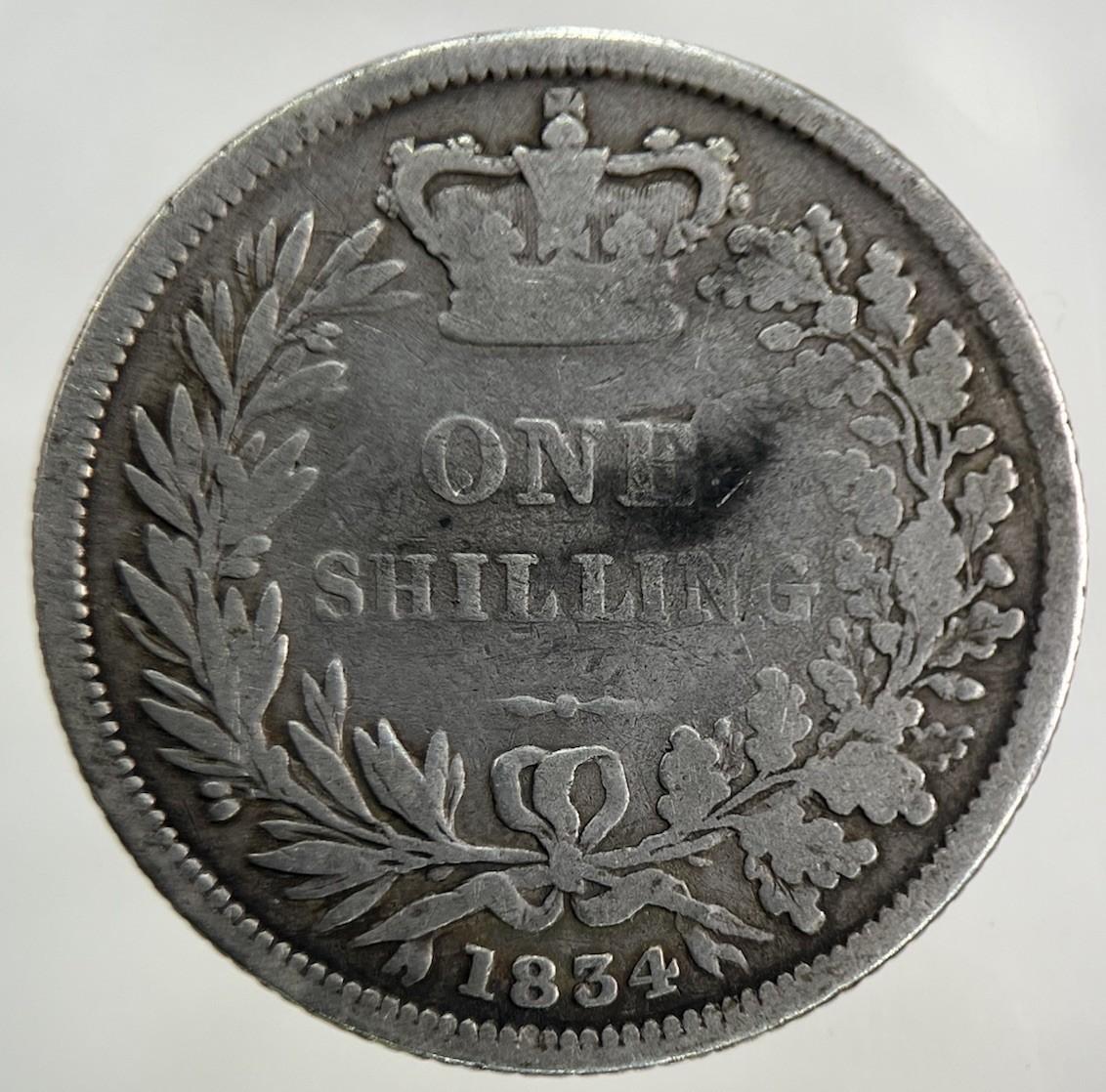 1834 William IV Shilling Silver Coin | Collectable Grade