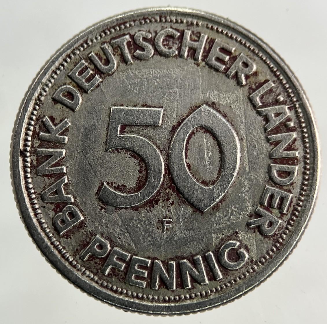 1949 German 50 Pfennig Coin | Collectable Grade