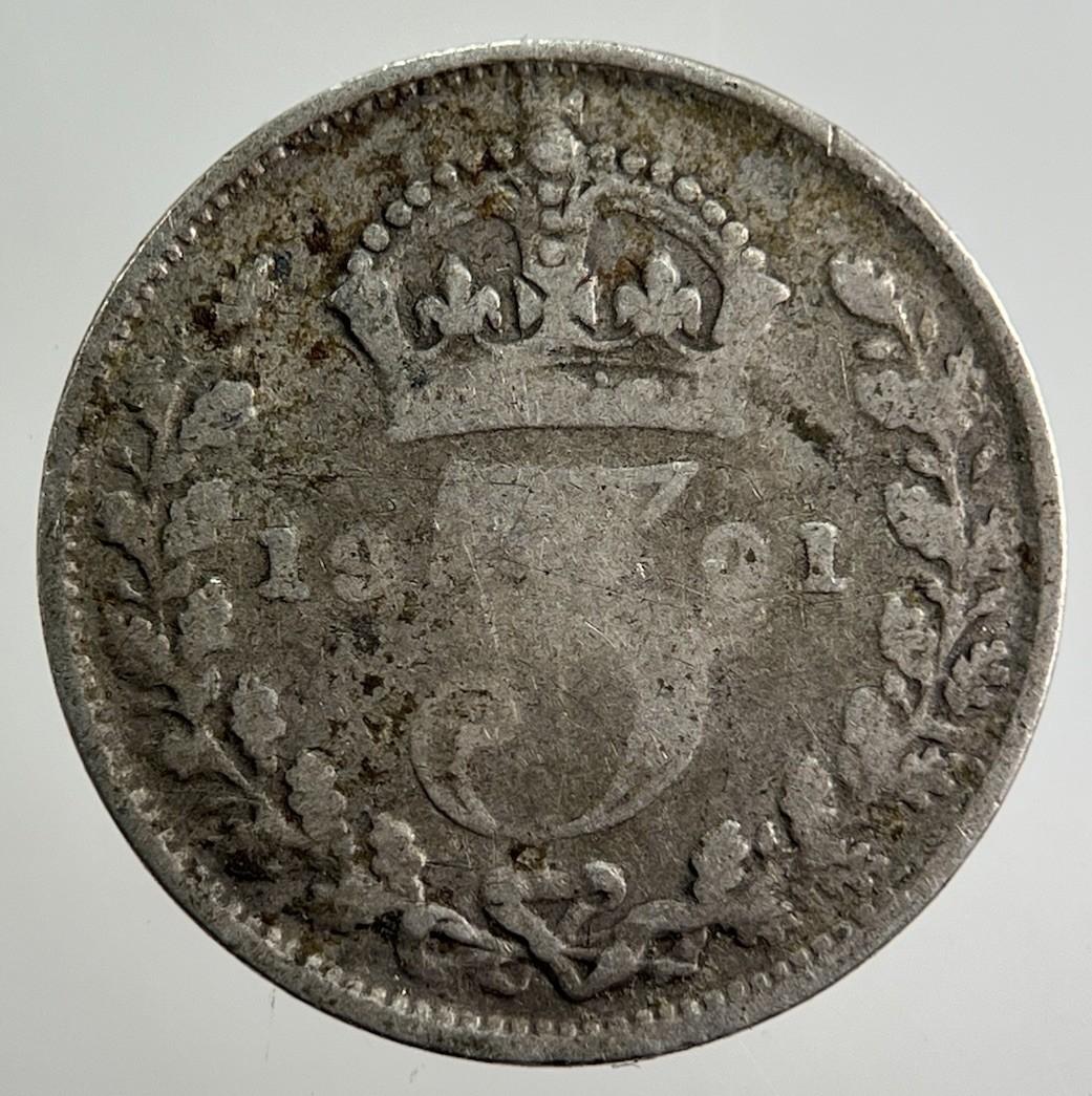 1901 Victoria Threepence Silver Coin | Collectable Grade