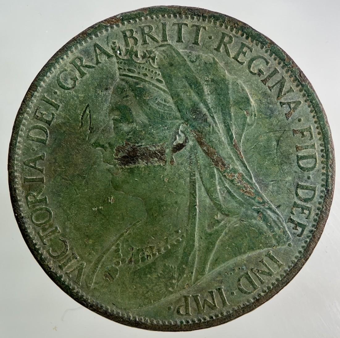 1901 Victoria One Penny Coin | Fine Collectable Grade