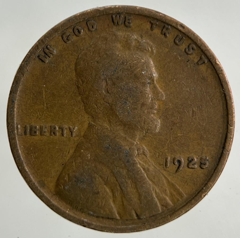 1925 US USA Wheat One Cent Coin | Collectable Grade