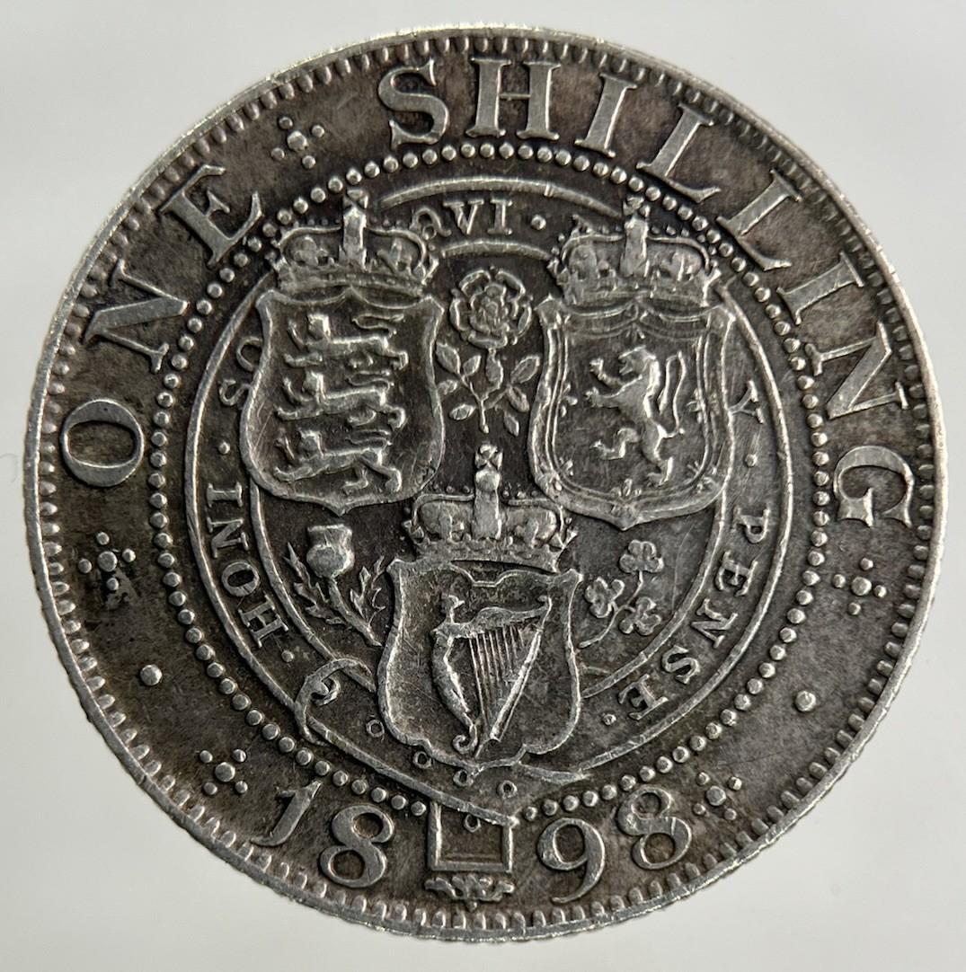 1898 Victoria Shilling Silver Coin | Very High Grade