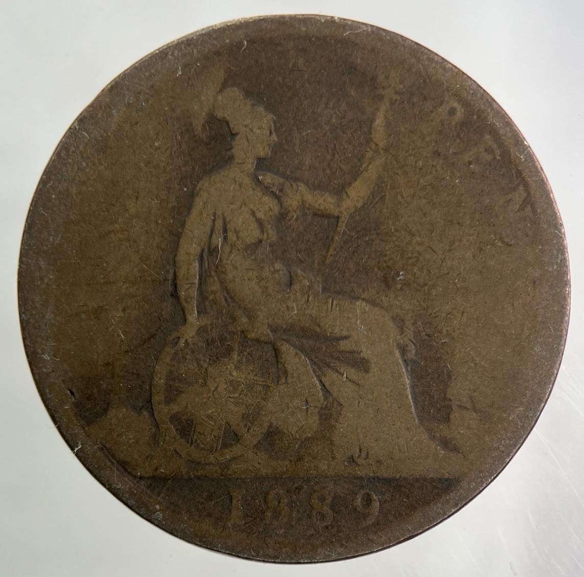 1889 Victoria One Penny Coin | Collectable Grade