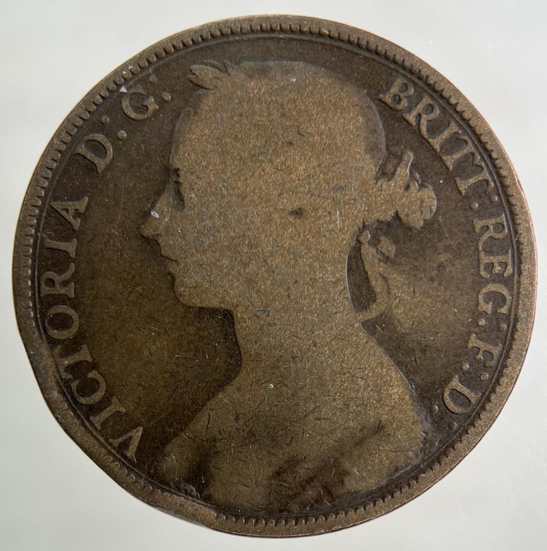 1893 Victoria One Penny Coin | Collectable Grade
