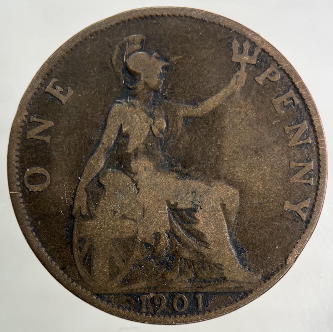 1901 Victoria One Penny Coin | Collectable Grade