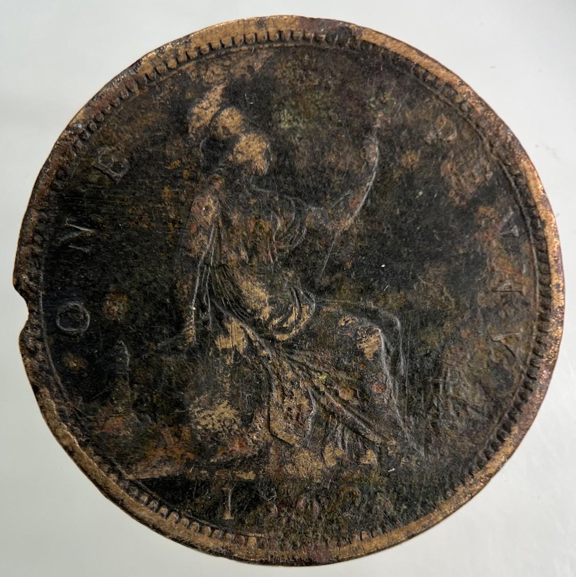 1862 Victoria One Penny Coin | Collectable Grade