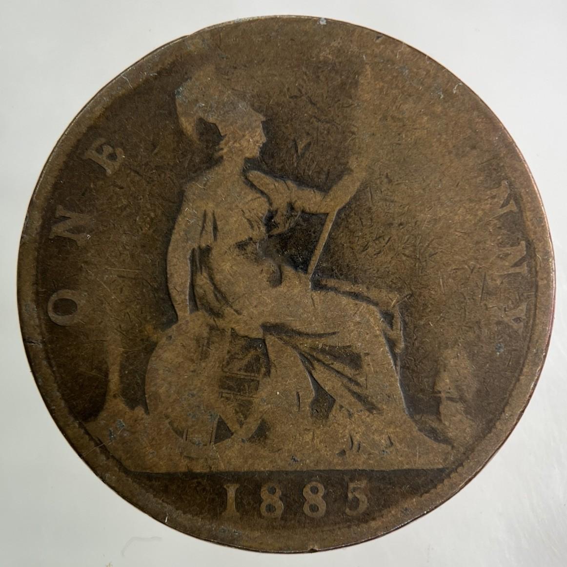 1885 Victoria One Penny Coin | Collectable Grade