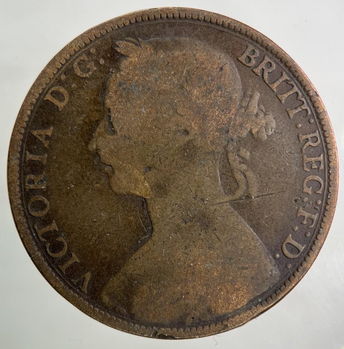 1886 Victoria One Penny Coin | Collectable Grade