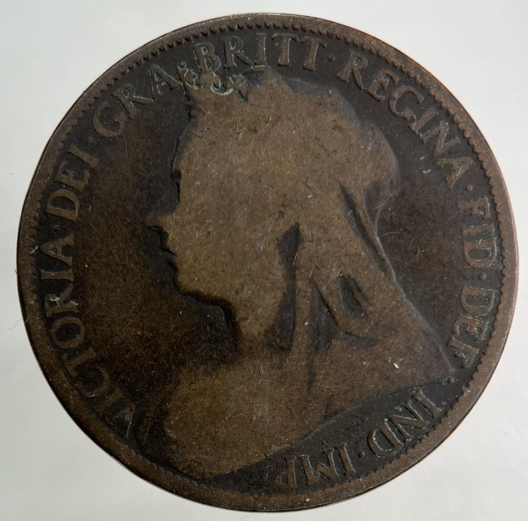 1895 Victoria One Penny Coin | Fair Grade