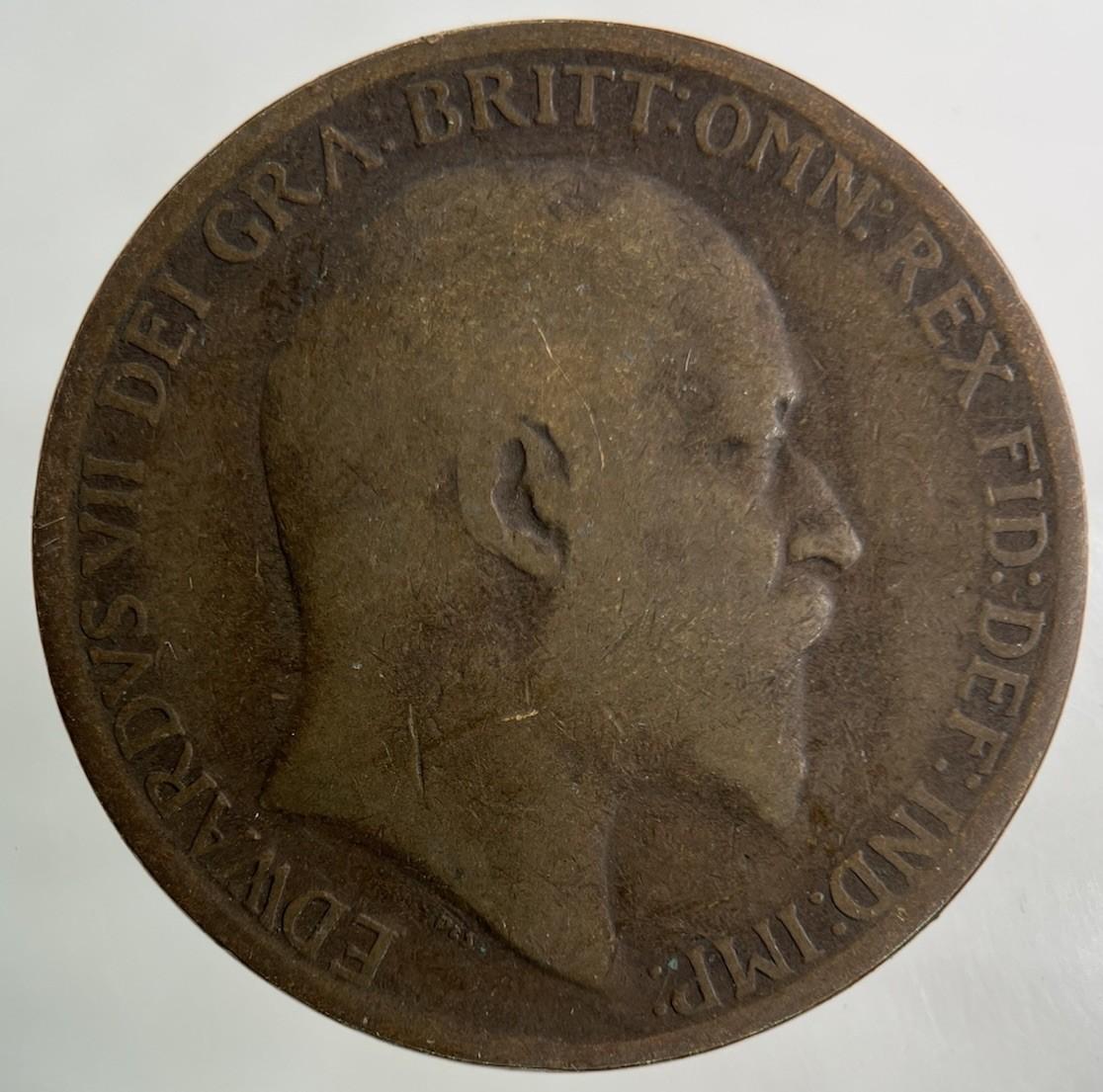 1910 Edward VII One Penny Coin | Collectable Grade