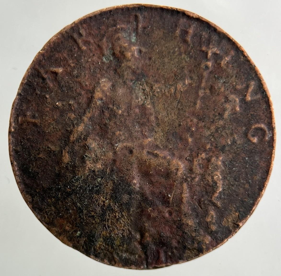 British George V Farthing Coin | Worn Grade