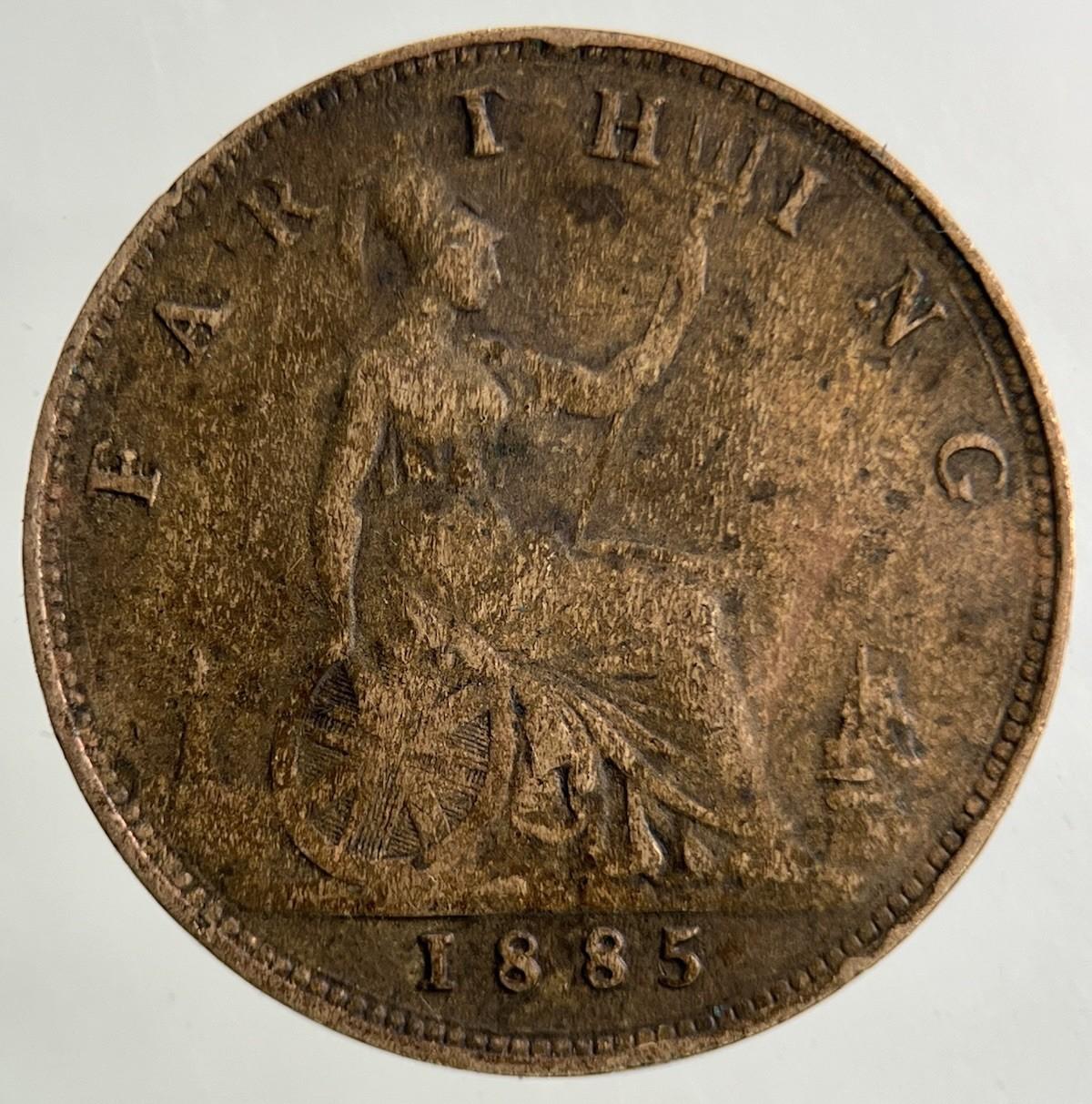 1885 Victoria Farthing Coin | Fine Collectable Grade