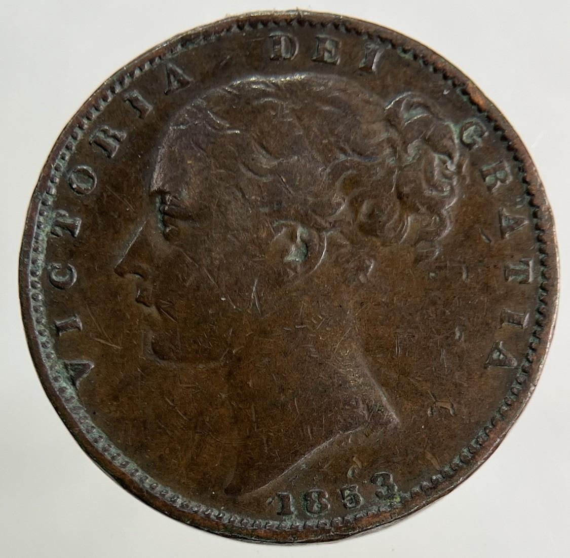 1853 Victoria Farthing Coin | Fine Collectable Grade
