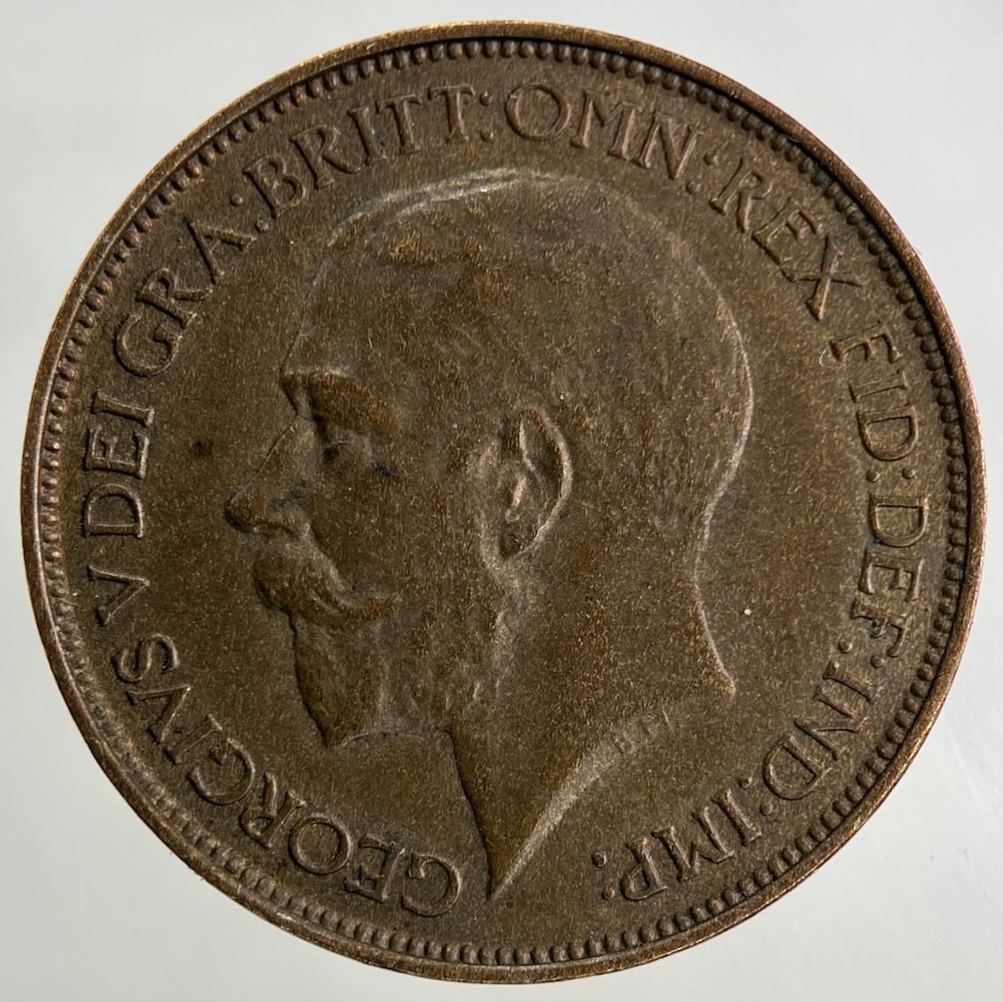 1925 George V Half-Penny Coin | Fine Collectable Grade
