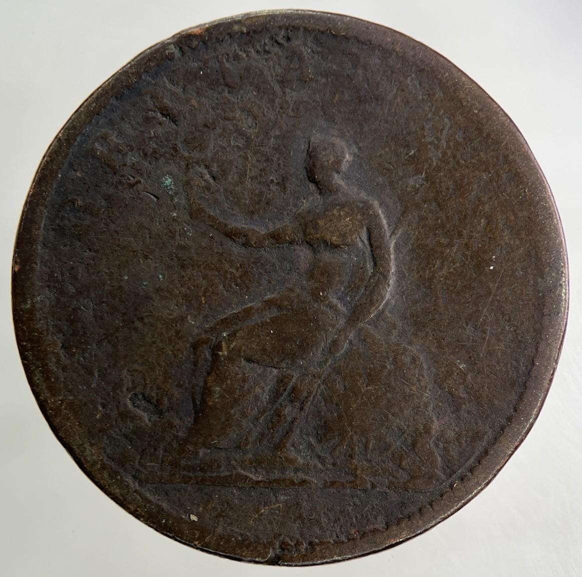 1806 George III 3rd Half-Penny Coin | Fair Grade