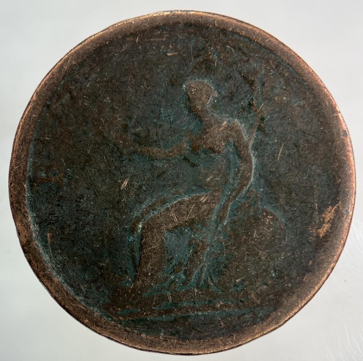 British George III 3rd One Penny Coin | Worn Grade