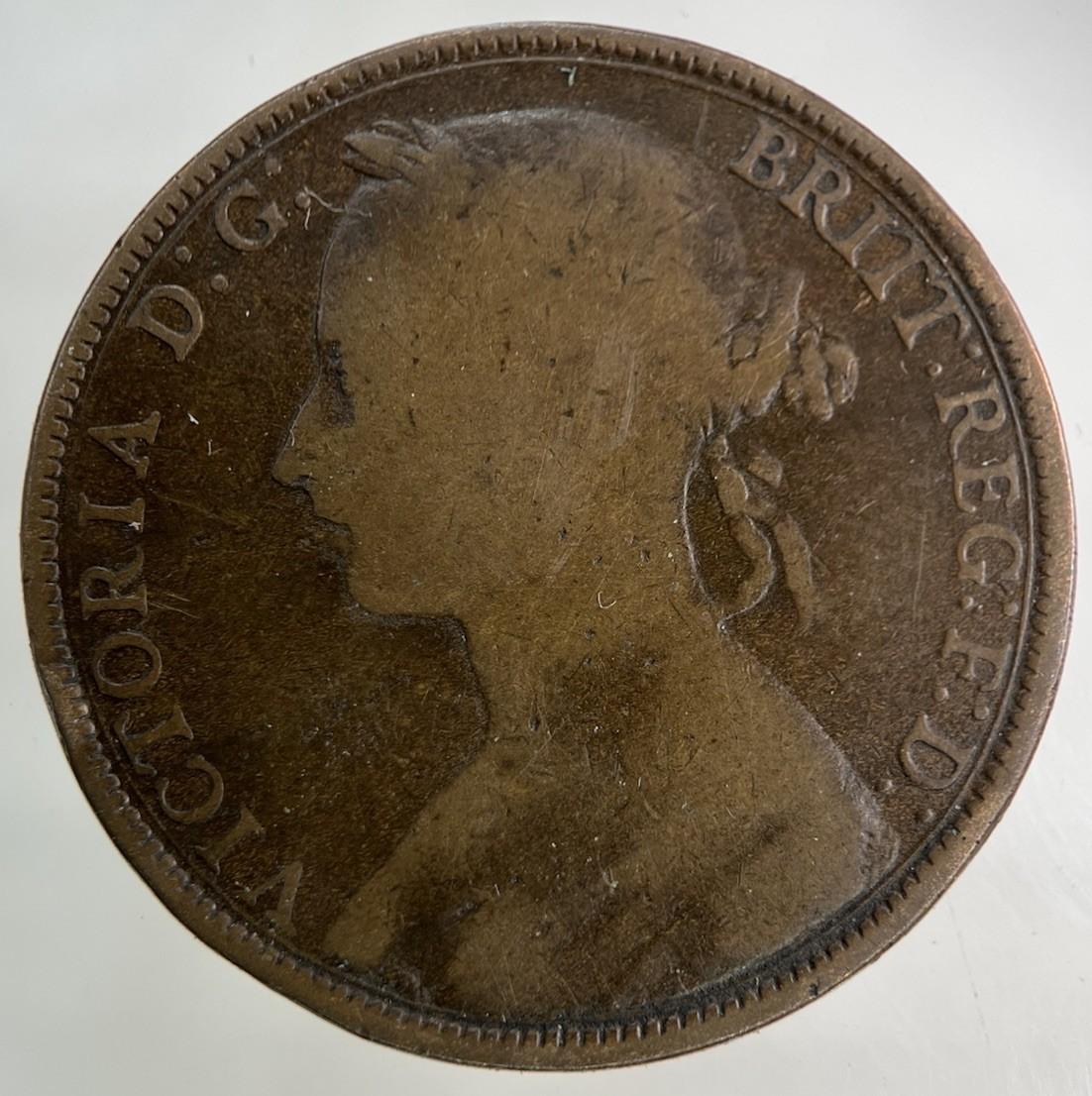 1893 Victoria One Penny Coin | Collectable Grade