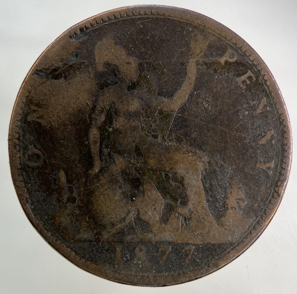 1877 Victoria One Penny Coin | Collectable Grade