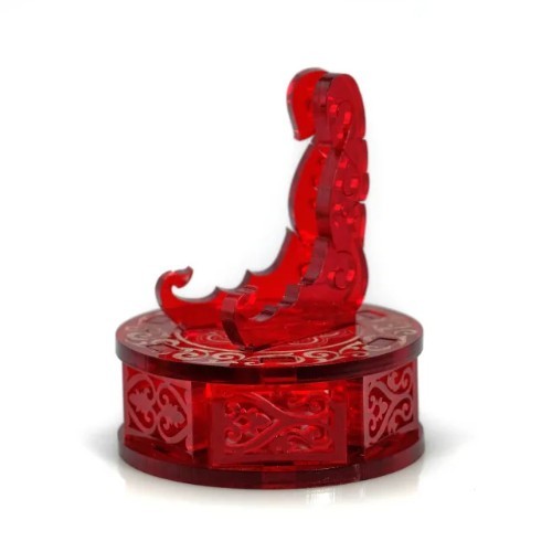 Clear Red 1oz Silver or Gold Coins / Amulet / Medal Display Stand