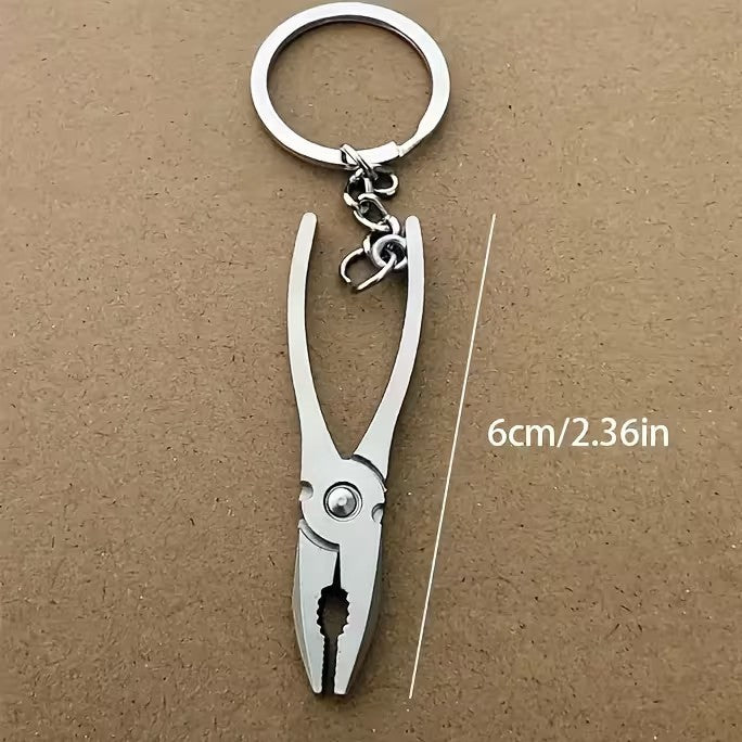 Mini Metal Builder Construction Plyer DIY Tool Keyring Premium Keychain Gift UK