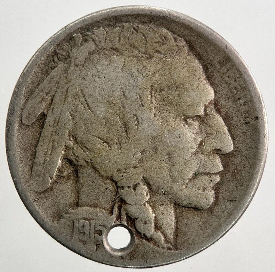 1915 - D US USA Indian Head Buffalo Nickel Coin | Collectable Grade