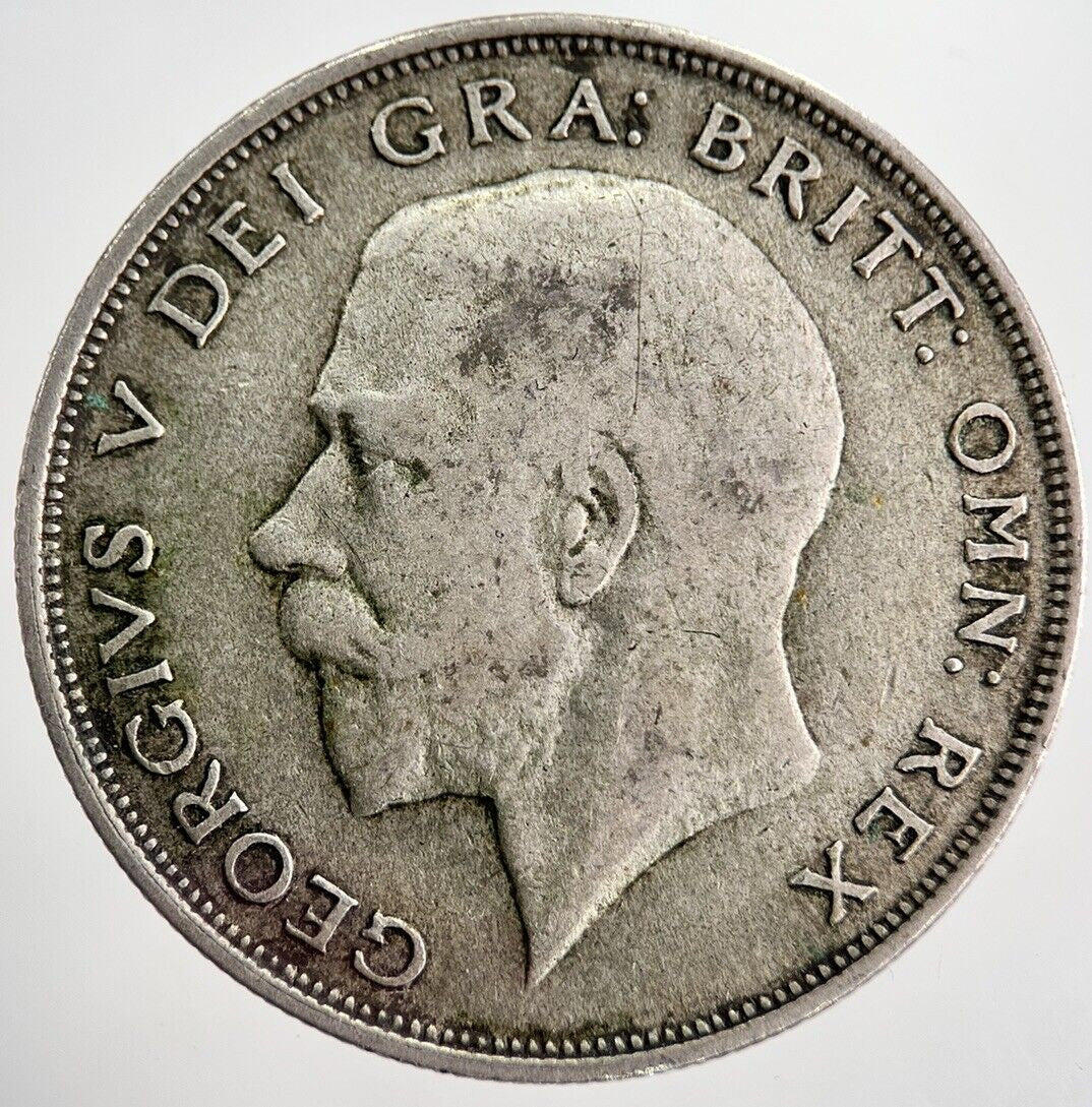 1921 George V Half - Crown Silver Coin | Fine Collectable Grade | a7145