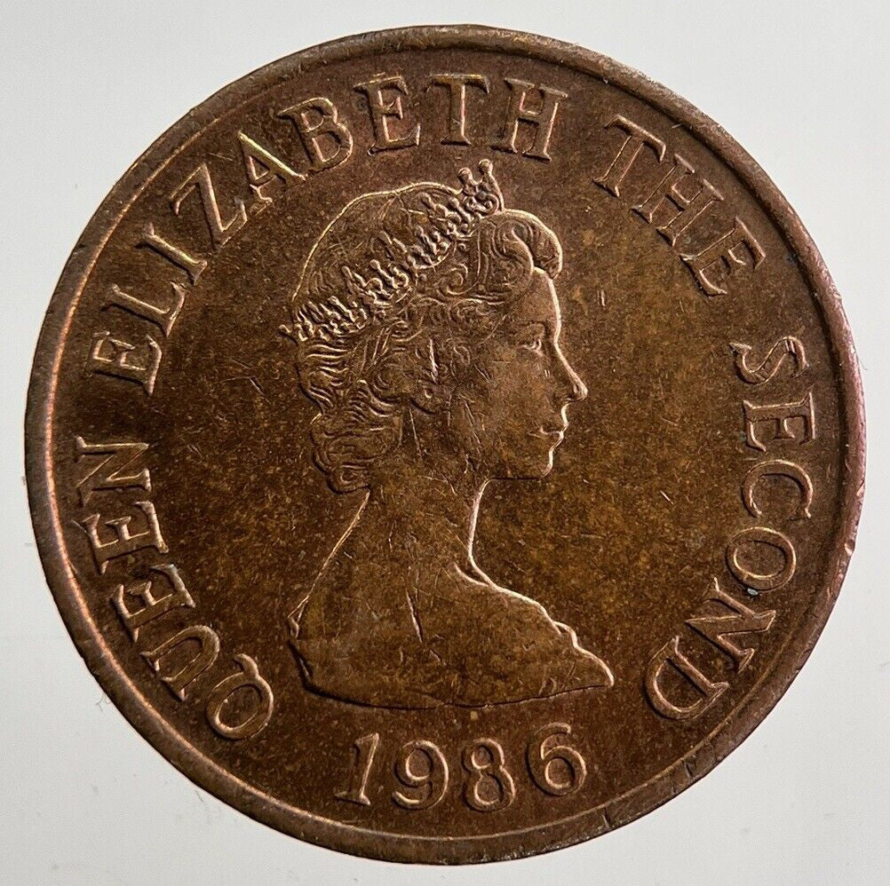 1986 Jersey 1p 1 One Penny Coin | Very High Grade | a4995