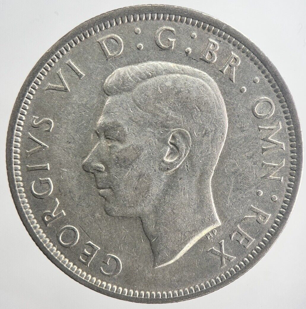 1942 George VI Half - Crown Silver Coin | Fine Collectable Grade | a6338