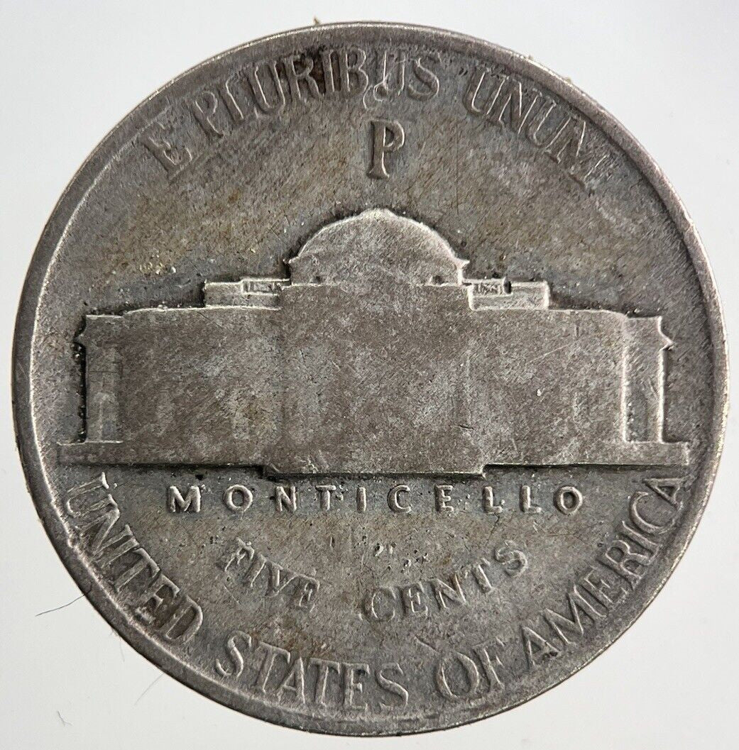 1943 - P US USA War Silver Nickel Coin | Collectable Grade