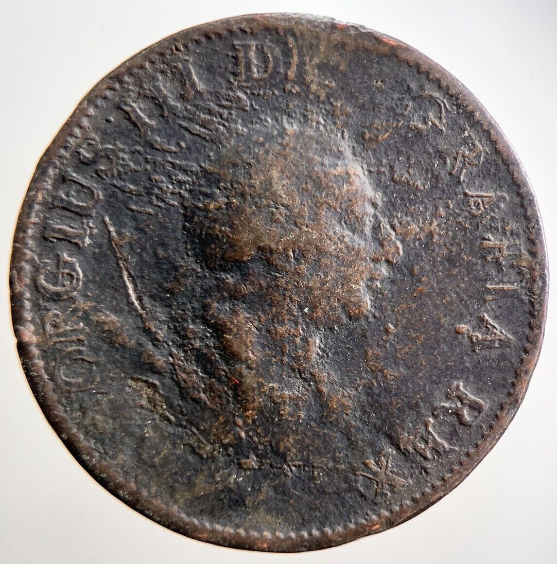 1799 George III Half - Penny Coin | Fair Grade | a3696