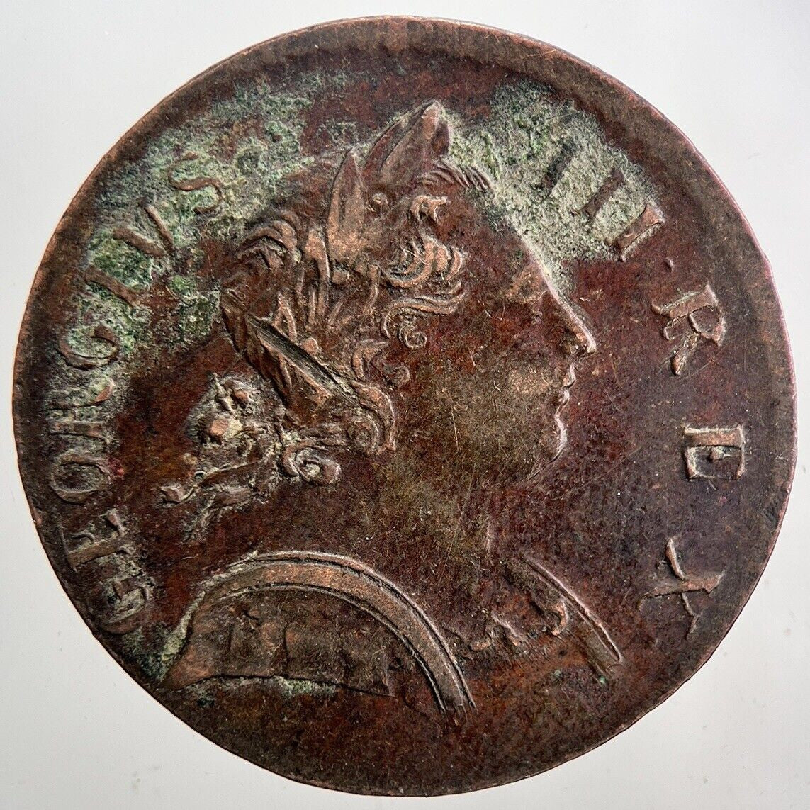 1771 George III 3rd Half - Penny Coin | Very High Grade | a5994