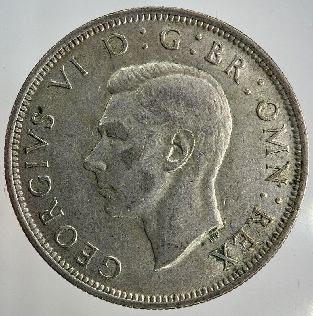 1945 George VI Half - Crown Silver Coin | Fine Collectable Grade