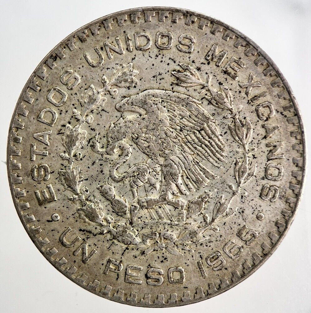 1965 Mexico Un 1 Peso Silver Coin | Very High Grade