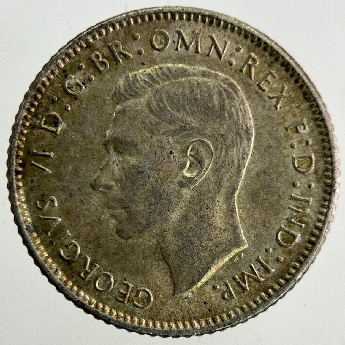 1943 - D Australia Sixpence Silver Coin | Very High Grade