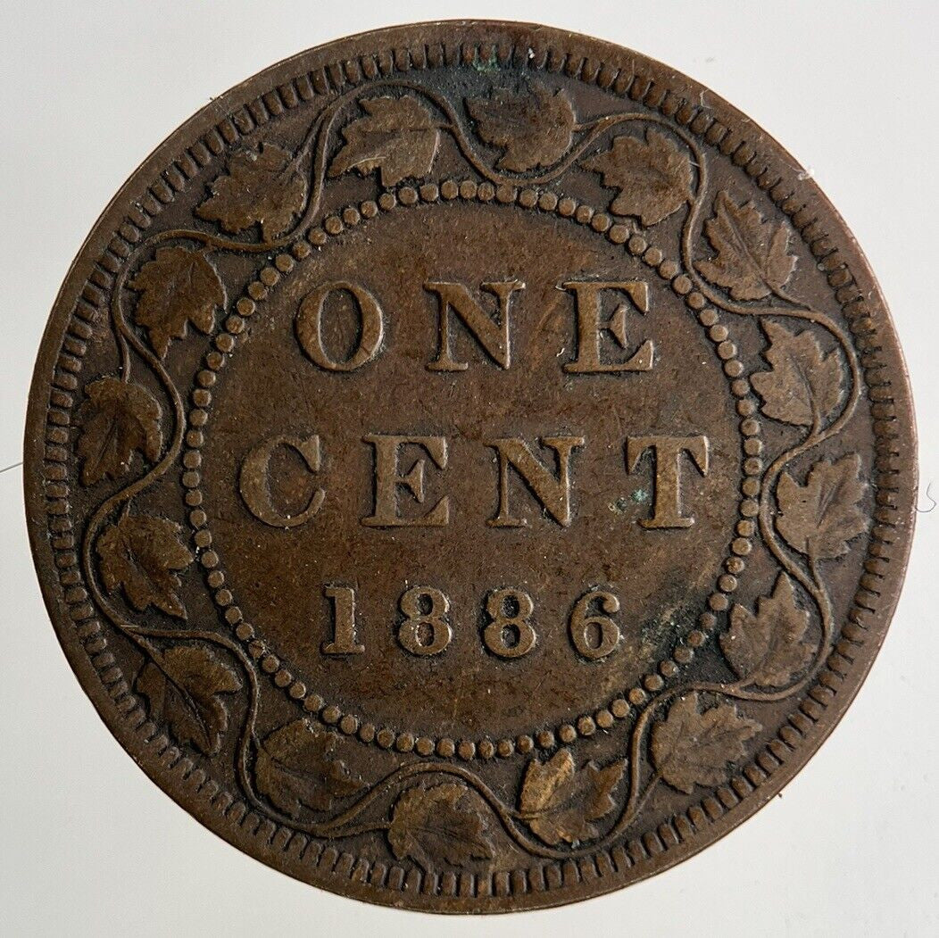 1886 Canada 1 Cent Coin | Fine Collectable Grade